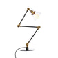 Kegel Klar/Amber Glas Tischlampe Lager Stilvolle 1 Licht Schwarz/Messing Tischbeleuchtung für das Arbeitszimmer