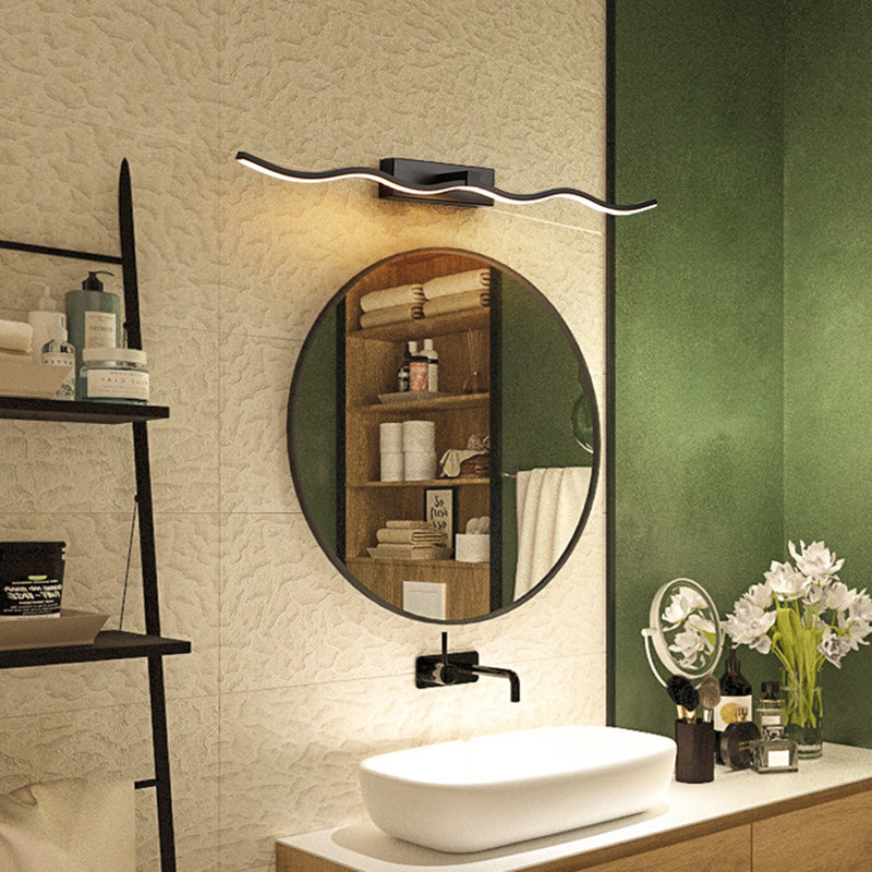 Wellen Vanity Wandlampen Modern Minimalistischer Stil Metall Einzelne Vanity Licht
