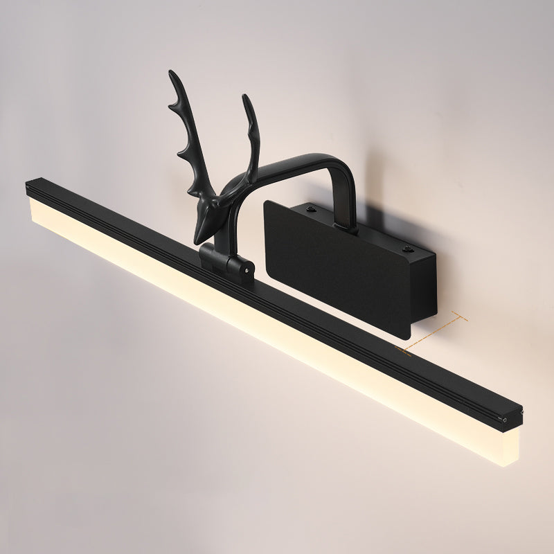 Frendorf | Nordic Light Extravagante Stil Rechteckige Wandlampe Metall Einzelne Vanity Light