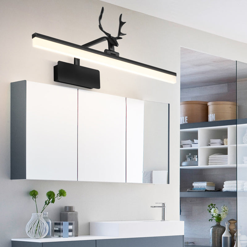 Frendorf | Nordic Light Extravagante Stil Rechteckige Wandlampe Metall Einzelne Vanity Light