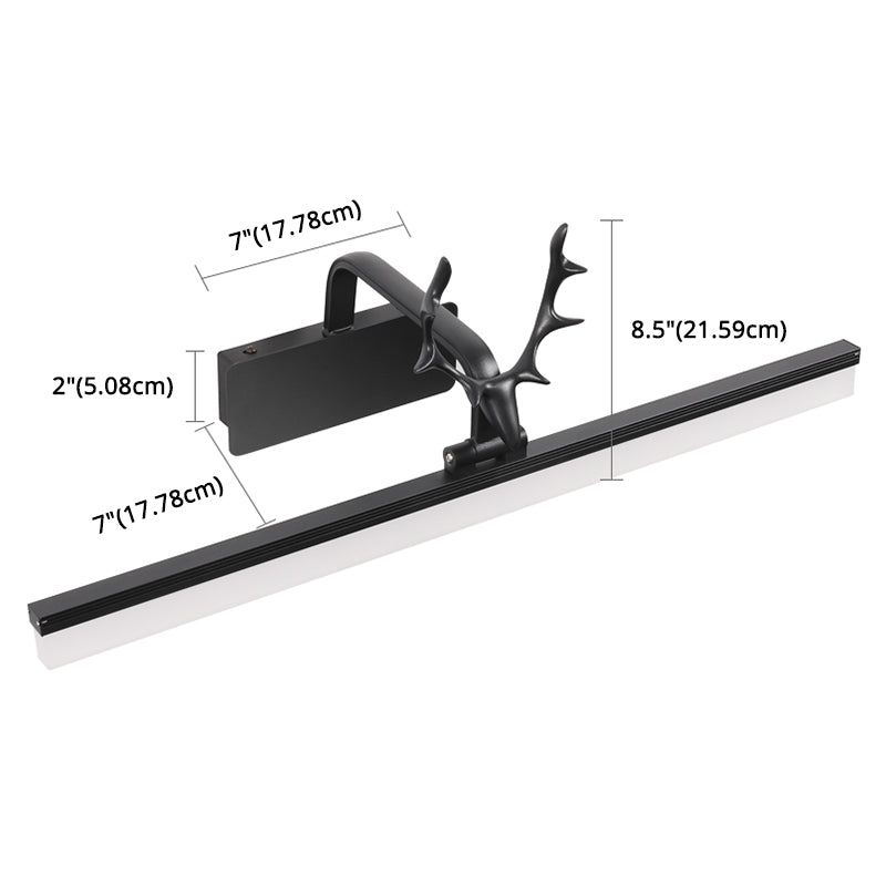 Frendorf | Nordic Light Extravagante Stil Rechteckige Wandlampe Metall Einzelne Vanity Light