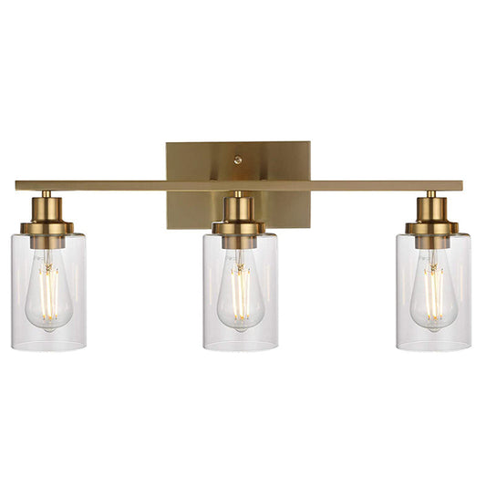 Frendorf | 3-Licht Zylinder Wandleuchten Fixtures Retro Industriellen Stil Glas Vanity Licht