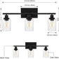 Frendorf | 3-Licht Zylinder Wandleuchten Fixtures Retro Industriellen Stil Glas Vanity Licht