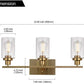 Frendorf | 3-Licht Zylinder Wandleuchten Fixtures Retro Industriellen Stil Glas Vanity Licht