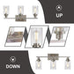 Frendorf | 3-Licht Zylinder Wandleuchten Fixtures Retro Industriellen Stil Glas Vanity Licht