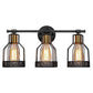 Frendorf | Cage Shade Wandlamp Retro Industriële Stijl Metaal 3 Licht Vanity Lamp