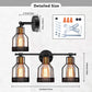 Frendorf | Cage Shade Wandlamp Retro Industriële Stijl Metaal 3 Licht Vanity Lamp