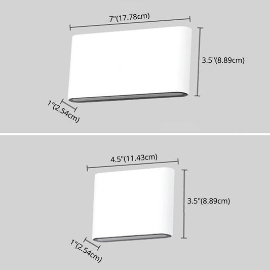 Frendorf | Auf- und Ab-Licht Wandmontage Leuchte Einfachheit Wasserdichte Wandleuchte für das Wohnzimmer