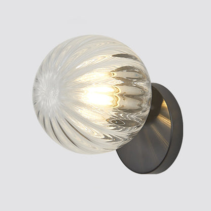 Frendorf | Moderne Eenvoud Muur Lamp 1 Licht Metaal Muur Lamp met Glazen Bal Schaduw