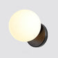 Frendorf | Moderne Eenvoud Muur Lamp 1 Licht Metaal Muur Lamp met Glazen Bal Schaduw