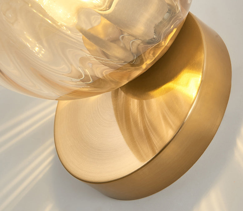 Frendorf | Moderne Eenvoud Muur Lamp 1 Licht Metaal Muur Lamp met Glazen Bal Schaduw