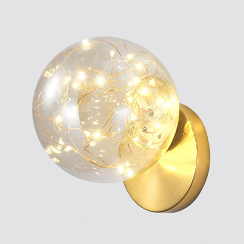 Frendorf | 1 Licht Glas Schirm Wandmontage Licht Fixture Kreative Stern Wandleuchte für Nachttisch