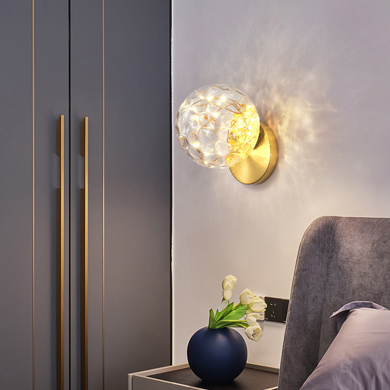 Frendorf | 1 Licht Glas Schirm Wandmontage Licht Fixture Kreative Stern Wandleuchte für Nachttisch