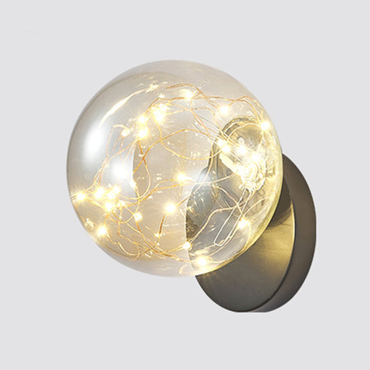 Frendorf | 1 Licht Glas Schirm Wandmontage Licht Fixture Kreative Stern Wandleuchte für Nachttisch