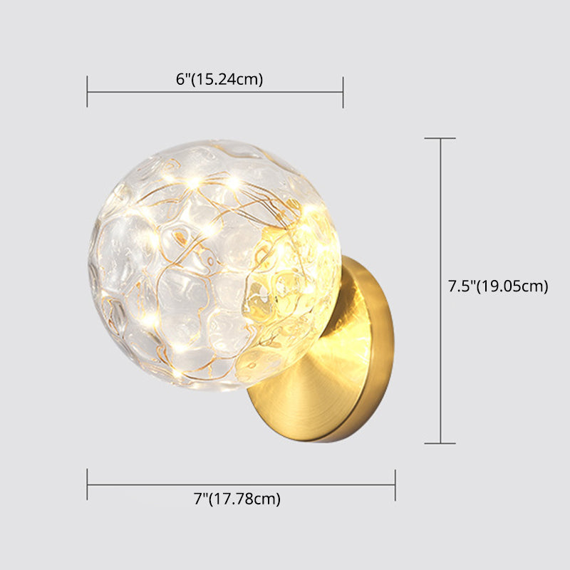 Frendorf | 1 Licht Glas Schirm Wandmontage Licht Fixture Kreative Stern Wandleuchte für Nachttisch