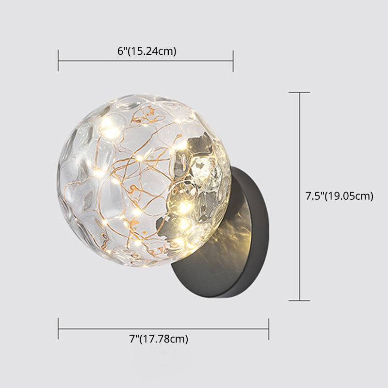 Frendorf | 1 Licht Glas Schirm Wandmontage Licht Fixture Kreative Stern Wandleuchte für Nachttisch