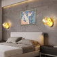 Frendorf | 1 Licht Glas Schirm Wandmontage Licht Fixture Kreative Stern Wandleuchte für Nachttisch