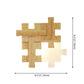 Frendorf | Jigsaw Puzzle Wandmontage Lampe Kreative LED Holz und Acryl Schatten Scone Licht für Schlafzimmer