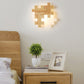 Frendorf | Jigsaw Puzzle Wandmontage Lampe Kreative LED Holz und Acryl Schatten Scone Licht für Schlafzimmer