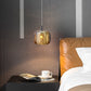 Melonenförmige Esszimmer Pendelleuchte Kristall 1-Licht Postmodern Minimalistische Hängeleuchte Set