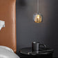 Melonenförmige Esszimmer Pendelleuchte Kristall 1-Licht Postmodern Minimalistische Hängeleuchte Set