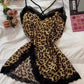 Frendorf | SilkLuxe Leopard Seiden-Nachthemd | Eleganter Schlafkomfort | Luxus Nachtwäsche für Damen