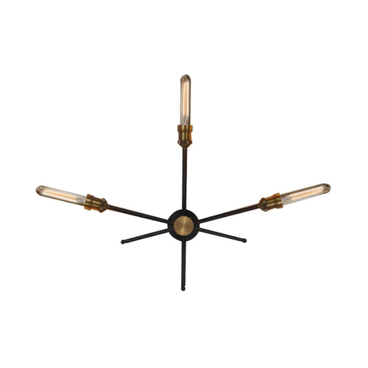 Frendorf | 2/3 Koppen Metalen Wandlamp Colonialistisch Zwart en Goud Gekruiste Woonkamer Wandbevestiging Verlichting