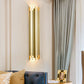 Frendorf | 2 Lampen Cilindrische Wandlamp Hedendaagse Gouden Afwerking IJzeren Wandverlichting, 19.5"/31.5" H