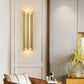Frendorf | 2 Lampen Cilindrische Wandlamp Hedendaagse Gouden Afwerking IJzeren Wandverlichting, 19.5"/31.5" H