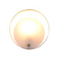 Frendorf | 1-Licht Ronde Flush Wandlamp Koloniaal Wit Acryl Wandverlichting voor Woonkamer