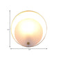Frendorf | 1-Licht Ronde Flush Wandlamp Koloniaal Wit Acryl Wandverlichting voor Woonkamer