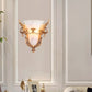 Frendorf | Bell Frosted Glass Wandlamp Koloniaal 1 Lampe Wohnzimmer Deckenlampe in Weiß/Gold/Weiß und Gold