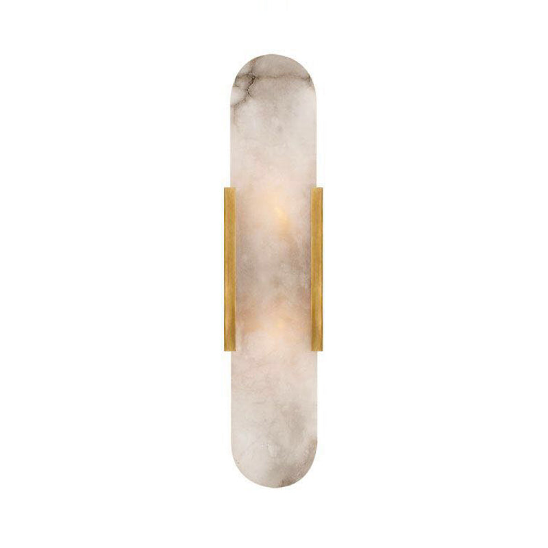 Frendorf | 2 Leuchten Bar Deckenleuchte Kolonial Gold/Schwarzes Marmor Wandbeleuchtung für Esszimmer