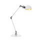Dome Study Room Reading Lamp Metall 4"/8.5" Breit 1 Licht Industrie Stilvoll Schreibtischbeleuchtung in Weiß, 8"+8"/8"+8"+8" Länge Arm
