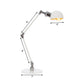 Dome Study Room Reading Lamp Metall 4"/8.5" Breit 1 Licht Industrie Stilvoll Schreibtischbeleuchtung in Weiß, 8"+8"/8"+8"+8" Länge Arm