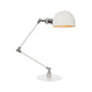 Dome Study Room Reading Lamp Metall 4"/8.5" Breit 1 Licht Industrie Stilvoll Schreibtischbeleuchtung in Weiß, 8"+8"/8"+8"+8" Länge Arm