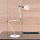Dome Study Room Reading Lamp Metall 4"/8.5" Breit 1 Licht Industrie Stilvoll Schreibtischbeleuchtung in Weiß, 8"+8"/8"+8"+8" Länge Arm