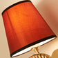 Frendorf | Stof Witte/Rode/Blauwe Wandlamp Tapered Bell 1-Lichts Traditionele Wandlamp voor Slaapkamer met Kristallen Ddrop