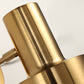 Frendorf | Verstelbare 1 Kop Mini Wandlamp Eenvoudige Gouden Afwerking IJzeren Ronde Wandspotlight, 5"/5,5" Breed