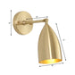 Frendorf | 4"/7.5"/12" W 1 Bulb Wandlamp Moderne Stijl Tapered/Drum/Oval Messing Binnen Wandgemonteerde Verlichting in Goud