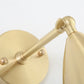 Frendorf | 4"/7.5"/12" W 1 Bulb Wandlamp Moderne Stijl Tapered/Drum/Oval Messing Binnen Wandgemonteerde Verlichting in Goud