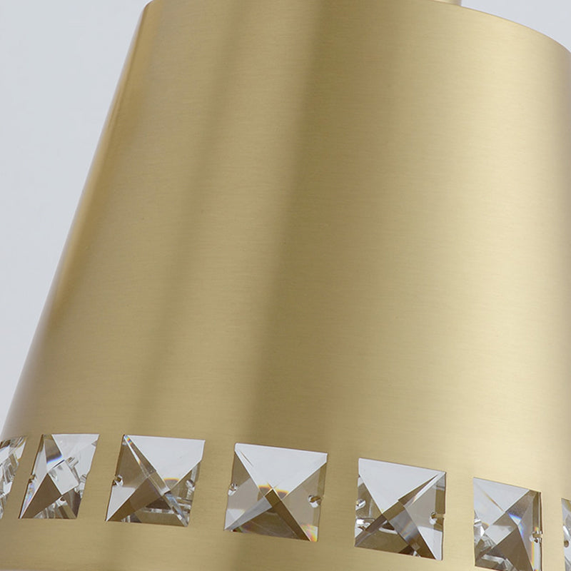 Frendorf | 4"/7.5"/12" W 1 Bulb Wandlamp Moderne Stijl Tapered/Drum/Oval Messing Binnen Wandgemonteerde Verlichting in Goud