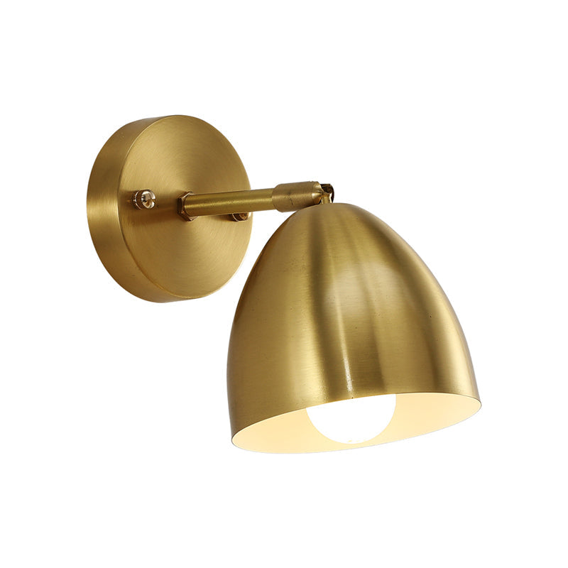 Frendorf | 4"/7.5"/12" W 1 Bulb Wandlamp Moderne Stijl Tapered/Drum/Oval Messing Binnen Wandgemonteerde Verlichting in Goud