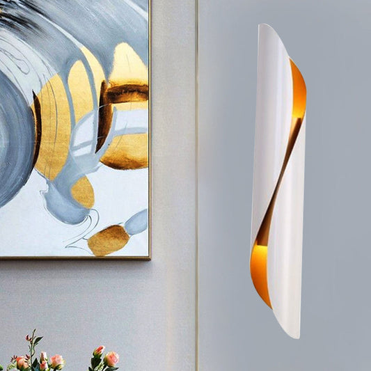 Frendorf | 2-Kopf Rollen Flush Mount Wandleuchte Minimalismus Schwarz/Weiß Metall Wandbeleuchtung