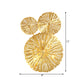Frendorf | 3/6/7 Köpfe Messing Wandmontage Lampe Asiatischer Stil Gold-Finish Geätztes Lotusblatt Wandlicht Wandleuchte