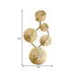 Frendorf | 19,5"/23,5"/28" Breite 5/6/8-Licht Lotusblatt Wandleuchte Art Deco Gold Finish Edelstahl Flush Wandleuchte