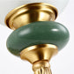 Frendorf | 1/2-Head Bell Wandlamp Vintage Stijl Opal Glass Wandmontage Lamp met Gouden Gebogen Arm voor Bedzijde