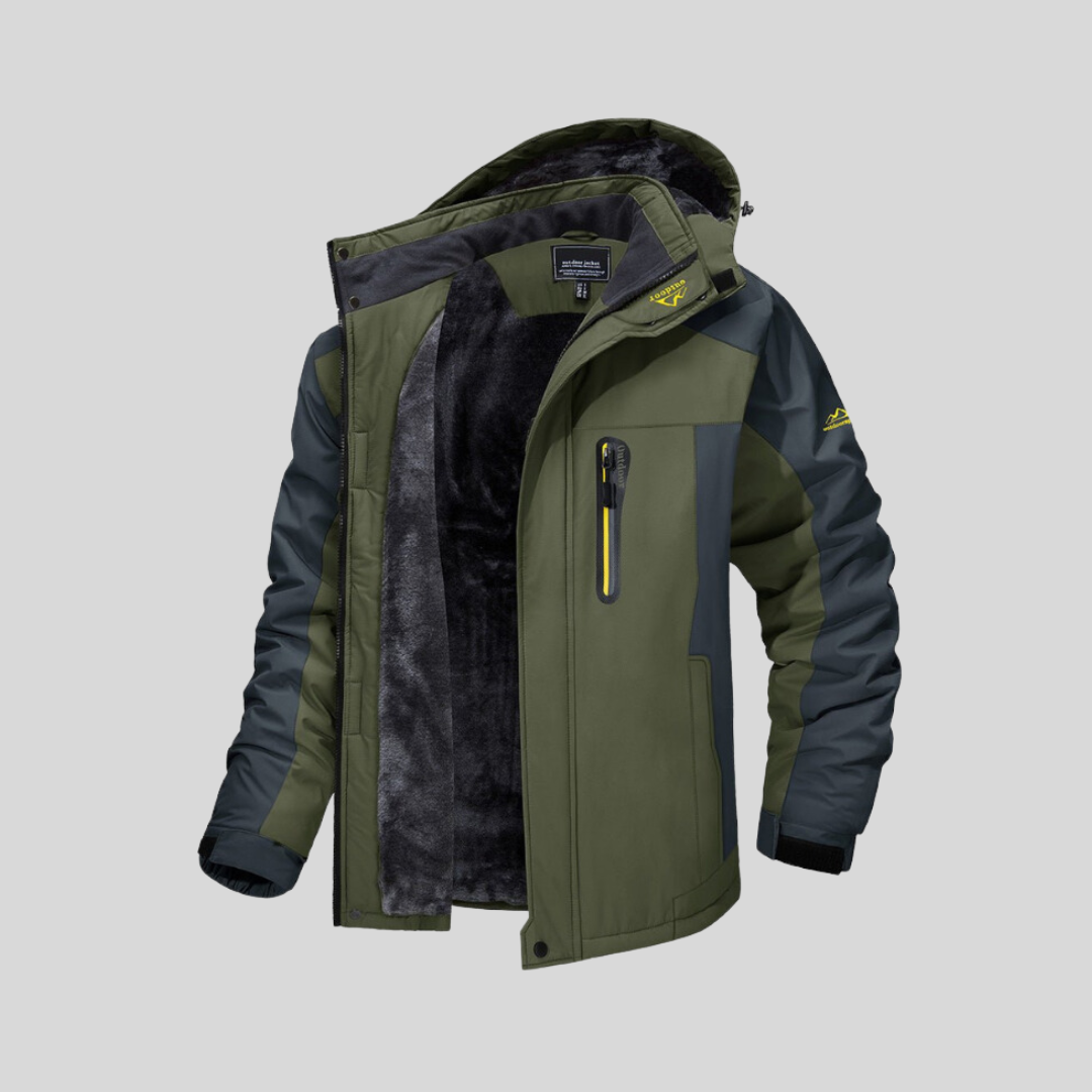 Frendorf | Warme Herren Winterjacke mit technischer Fleece-Fütterung