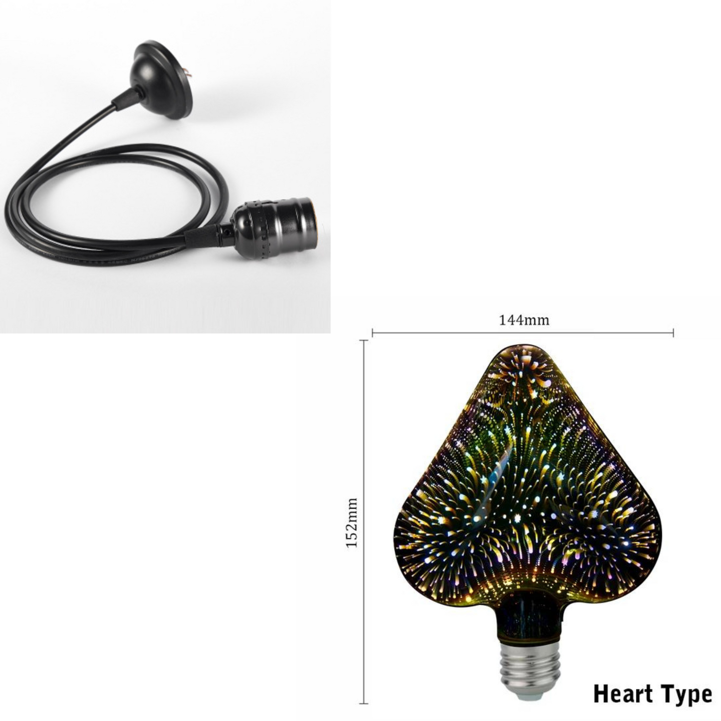 3D LED Feuerwerksbirne