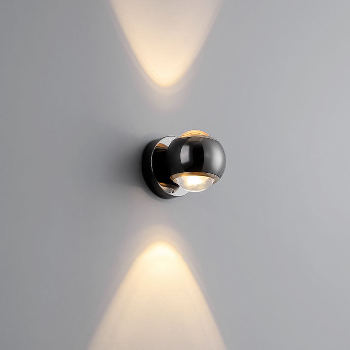 Frendorf | Arcano LED Wandleuchte | Nordic Design | Halbrundes Aluminium | Up-Down Beleuchtung für Schlafzimmer